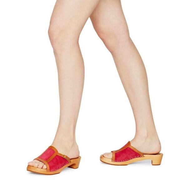 NEW Swedish Hasbeend Sophisticated Low Slip On Sandals Sz 38 - Picture 2 of 9